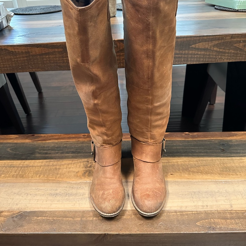 Steve Madden Cognac Knee High Boots